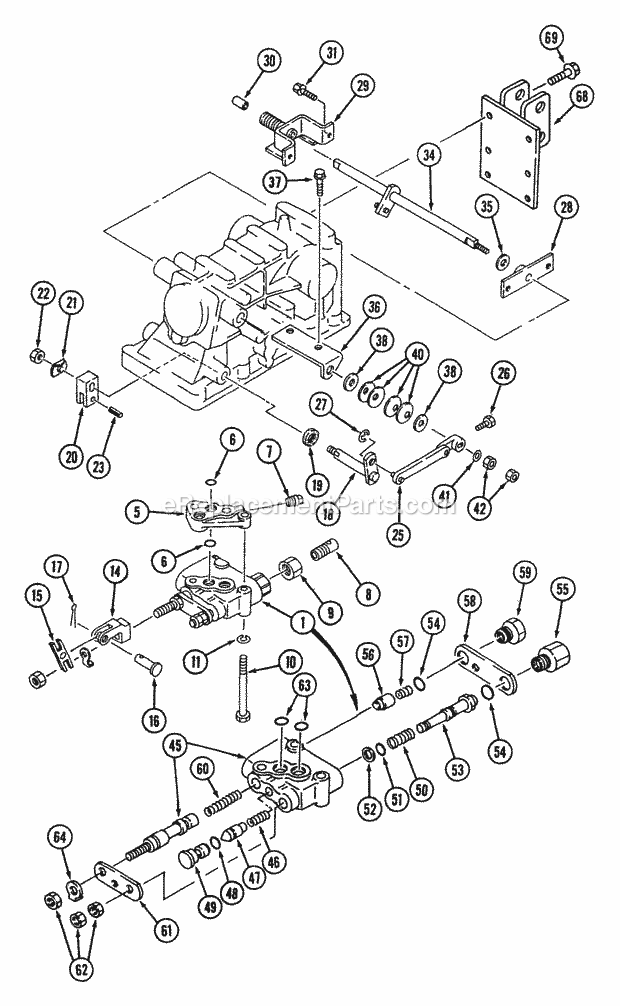 Hydraulic Lift (Part 3) Diagram and Parts List for 544-412D100, 546-412D100 Cub Cadet Lawn Tractor